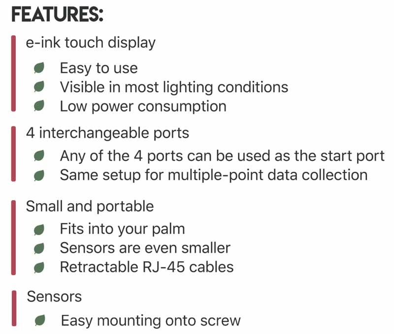 Main Device Features